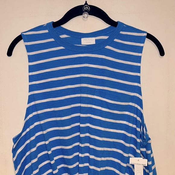 Cotton and Modal Striped Tee XL NWT - Picture 4 of 7
